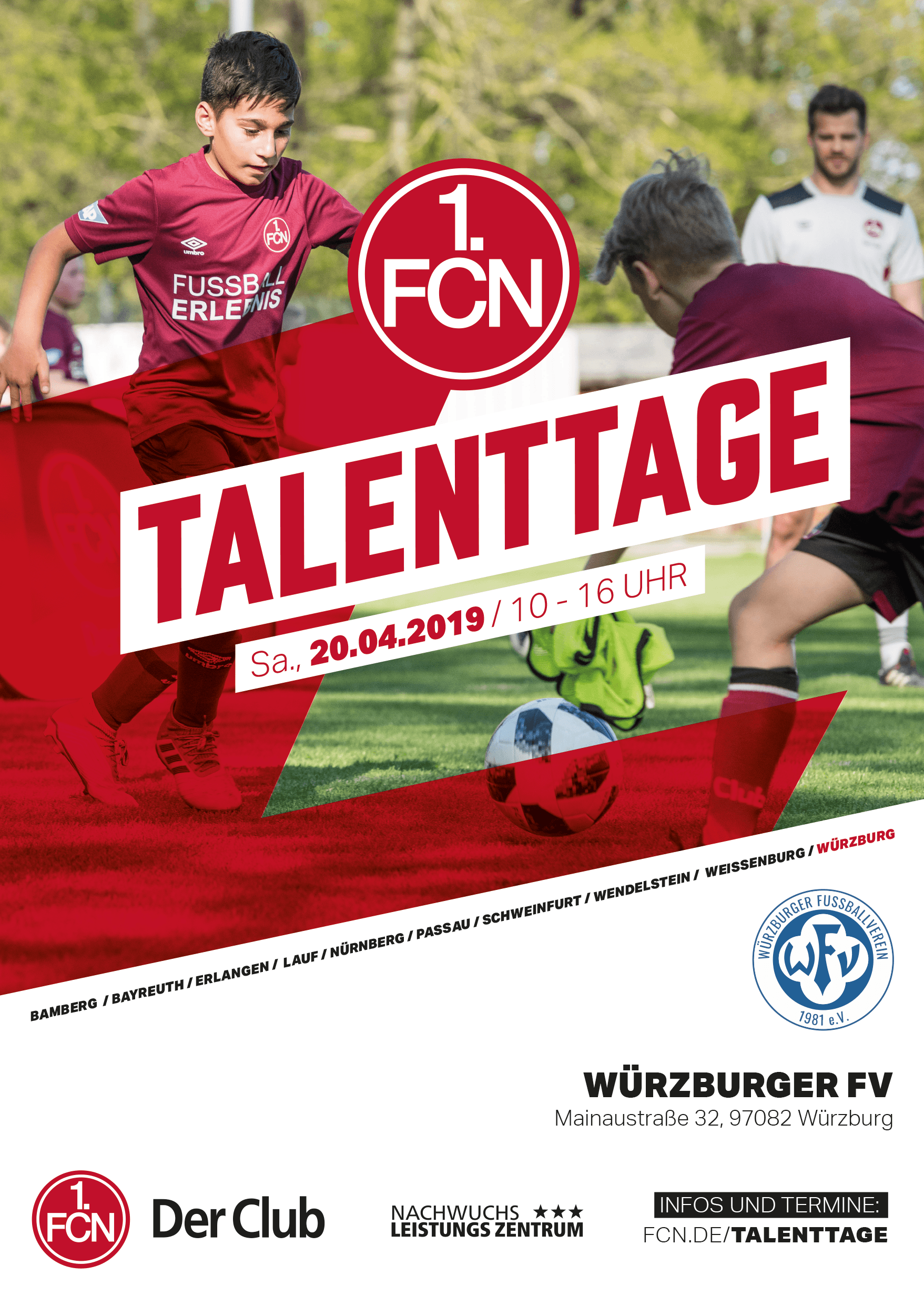 Talenttage des 1. FC Nürnberg in Würzburg