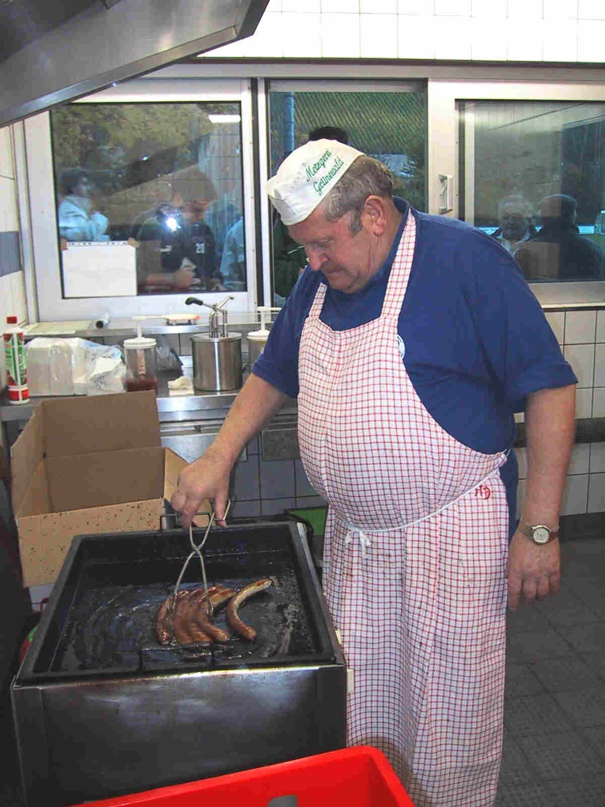 Sepp Grünewald am Grill des WFV 04